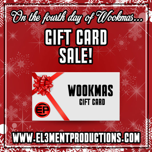 WOOKMAS BONUS GIFT CARDS