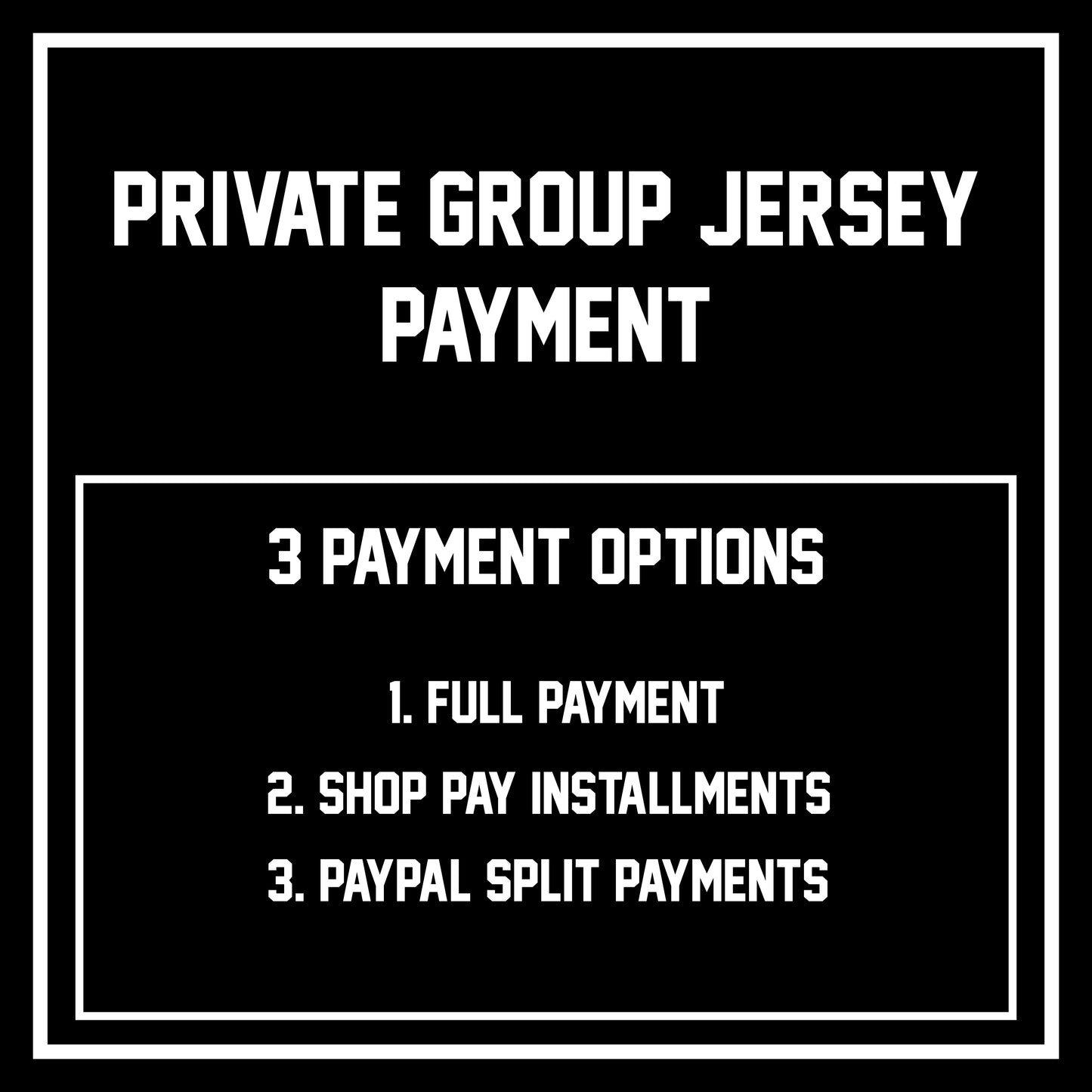 Soccer Jersey Private Payment